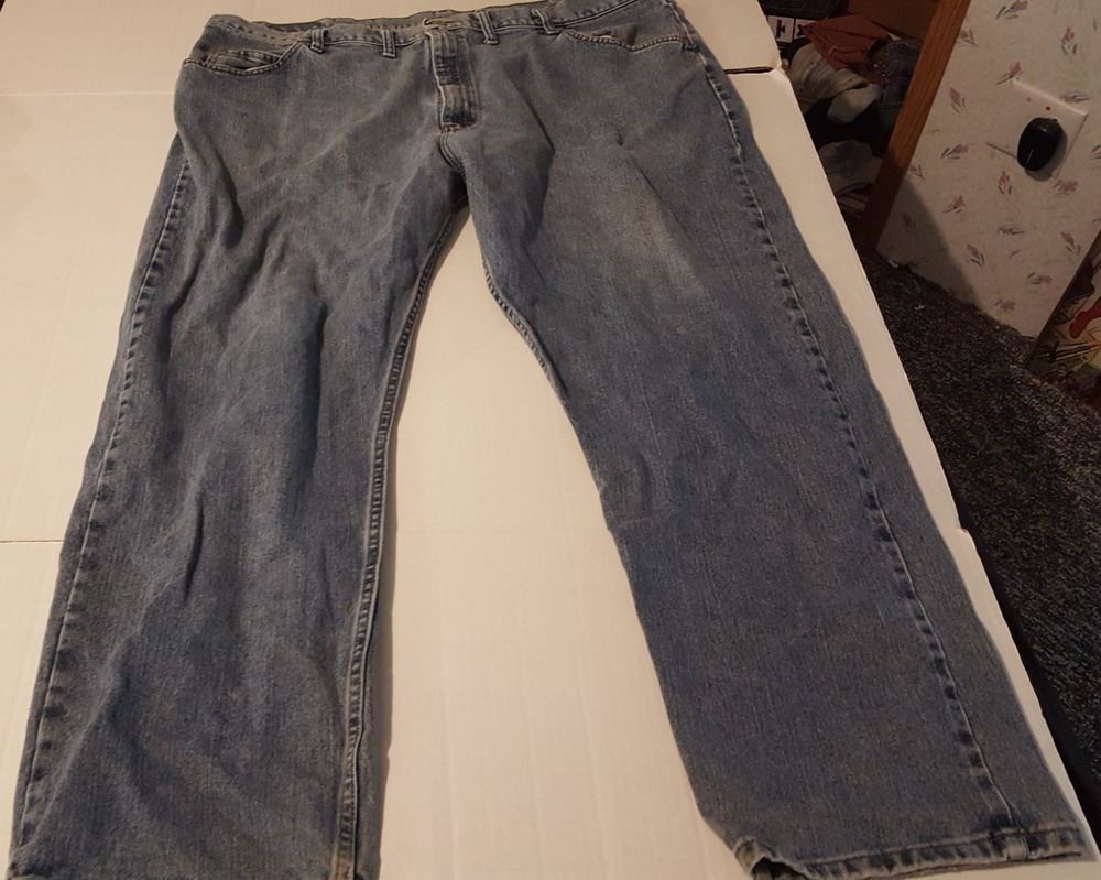 Wrangler Mens Size 44X30 Blue Jeans